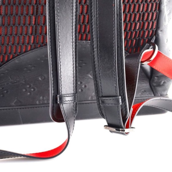 Christian Louboutin Explorafunk Backpack Embossed Leather Black - Picture 4 of 8